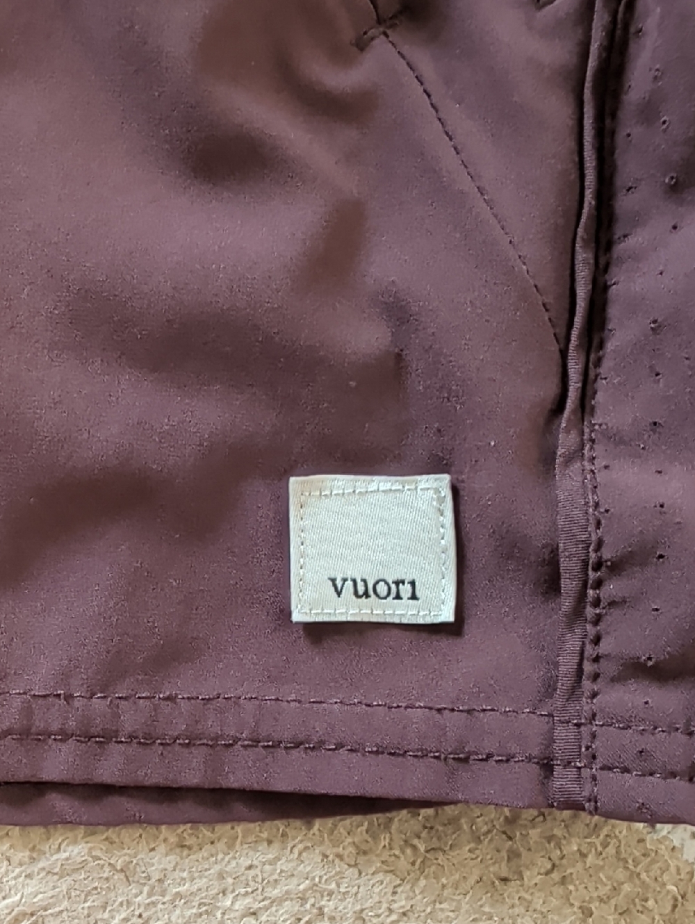 Vuori Dash Shorts Maroon EUC - Picture 3 of 5